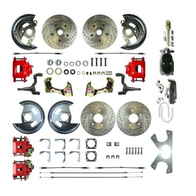 The Right Stuff Detailing - The Right Stuff AFXSD43CZY 62-67 Chevy II Brake Conversion Kit F/R