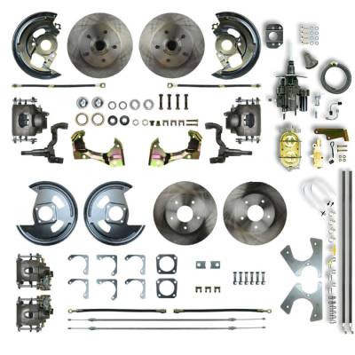 The Right Stuff Detailing - The Right Stuff AFXHB42C Chevy/Pontiac Brake Conversion Kit Front/Rear