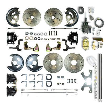 The Right Stuff Detailing - The Right Stuff AFXHB42CS Chevy/Pontiac Brake Conversion Kit Front/Rear