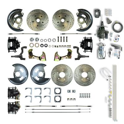 The Right Stuff Detailing - The Right Stuff AFXHB42CSX Chevy/Pontiac Brake Conversion Kit Front/Rear