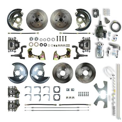 The Right Stuff Detailing - The Right Stuff AFXHB42CX Chevy/Pontiac Brake Conversion Kit Front/Rear