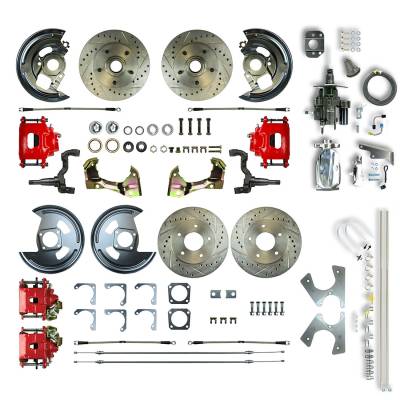 The Right Stuff Detailing - The Right Stuff AFXHB42CZX Chevy/Pontiac Brake Conversion Kit Front/Rear