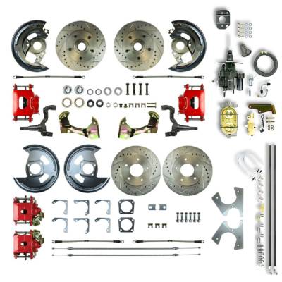 The Right Stuff Detailing - The Right Stuff AFXHB41CZ Select GM Cars Brake Conversion Kit Front/Rear