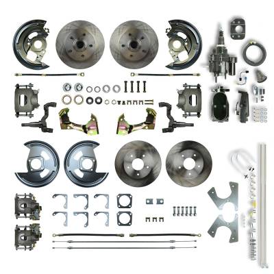 The Right Stuff Detailing - The Right Stuff AFXHB41CY Select GM Cars Brake Conversion Kit Front/Rear