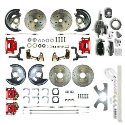 The Right Stuff Detailing - The Right Stuff AFXHB41CZY Select GM Cars Brake Conversion Kit Front/Rear