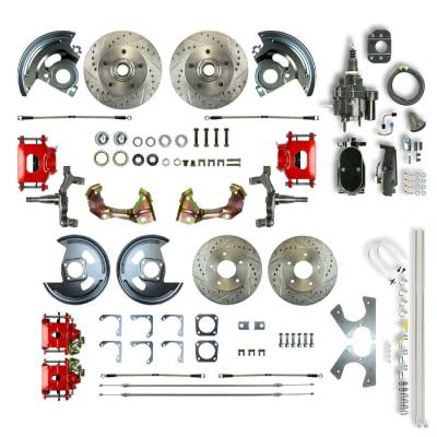 The Right Stuff Detailing - The Right Stuff AFXHB41DZY Select GM Cars Brake Conversion Kit Front/Rear