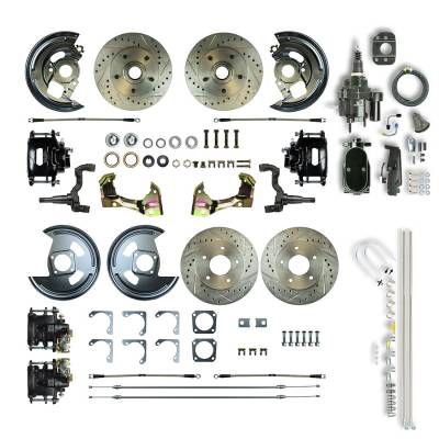 The Right Stuff Detailing - The Right Stuff AFXHB42CSY Chevy/Pontiac Brake Conversion Kit Front/Rear