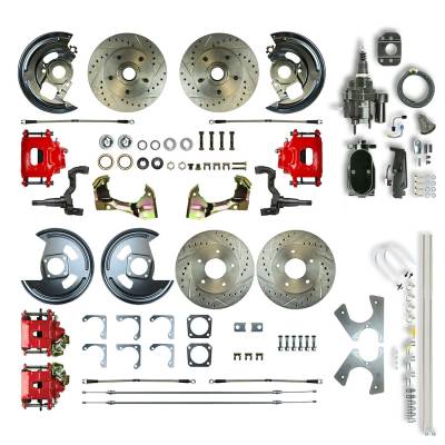 The Right Stuff Detailing - The Right Stuff AFXHB42CZY Chevy/Pontiac Brake Conversion Kit Front/Rear