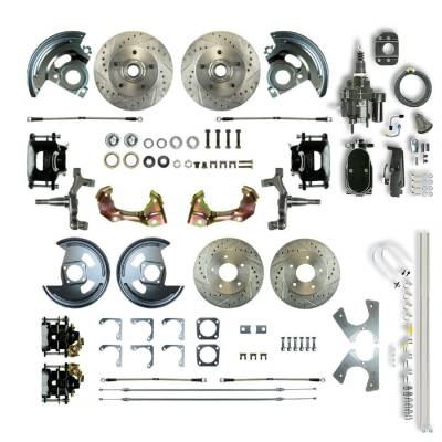 The Right Stuff Detailing - The Right Stuff AFXHB42DSY Chevy/Pontiac Brake Conversion Kit Front/Rear