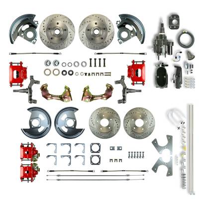 The Right Stuff Detailing - The Right Stuff AFXHB42DZY Chevy/Pontiac Brake Conversion Kit Front/Rear