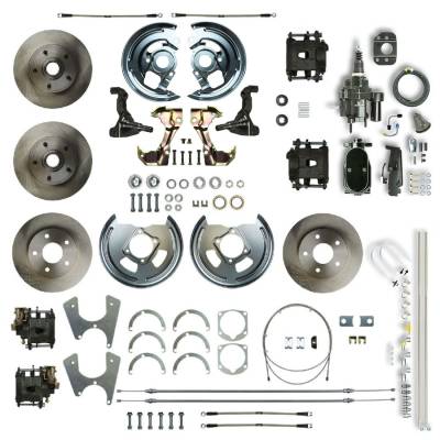 The Right Stuff Detailing - The Right Stuff AFXHB45CY Chevy/Pontiac Brake Conversion Kit Front/Rear