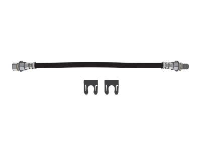 The Right Stuff Detailing - The Right Stuff FH167S 73-75 Chevy Nova Brake Hydraulic Hose Front Left