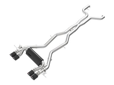 aFe Power - aFe 49-36353-C 3-2.5" Cat-Back Exhaust w/Carbon Fiber Tip for 23-26 BMW M2 3.0L