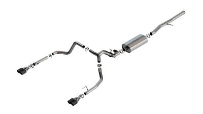 Borla - Borla 140991CFBA Touring Cat-Back Exhaust Dual Split RR Exit 24-26 Silv/Sra 1500