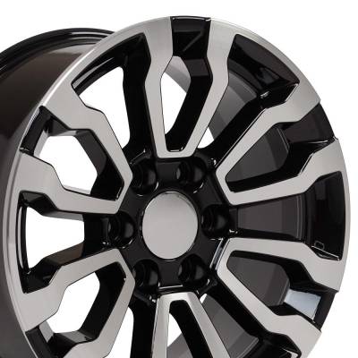 OE Wheels LLC - OE Wheels CV35 18x8.5 6x5.5 24mm Gloss Black/Machined CV35-18085-6550-26MB