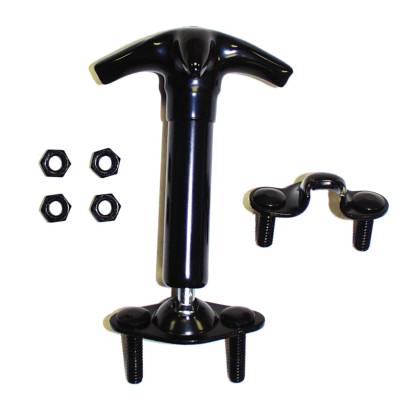 Crown Automotive Jeep Replacement - Crown Automotive HC4 Hood Catch Kit for Jeep Wrangler YJ