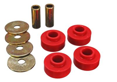 Energy Suspension - Energy Suspension 4.1126R Polyurethane Differential Carrier Bushing Set Red