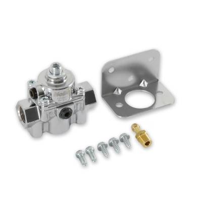 Holley - Holley Performance 12-881 Carbureted By-Pass Regulator 6.0 PSI Chrome Die Cast