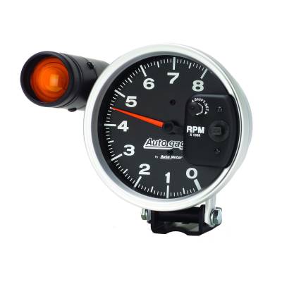 AutoMeter - AutoMeter 233905 Autogage Pedestal Tachometer Gauge Black 0-8000RPM 5"