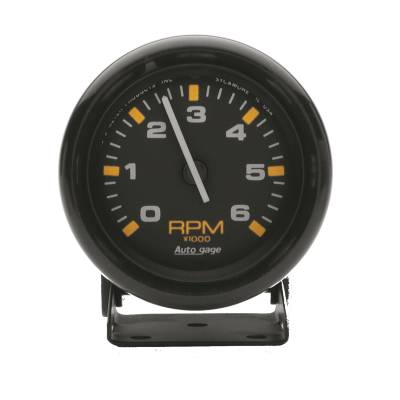 AutoMeter - AutoMeter 2306 Autogage Pedestal Tachometer Black Gauge 0-6000RPM 2-3/4"
