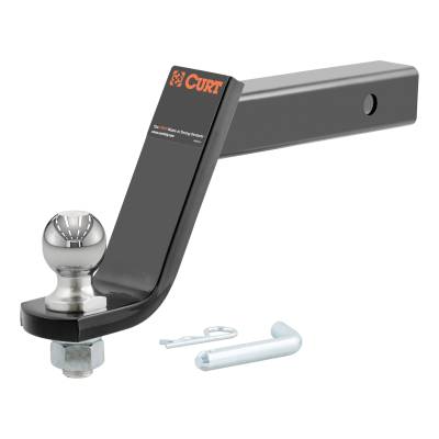 CURT - CURT 45064 Loaded Ball Mount w/2" Ball 2" Shank 7500 lbs 6" Drop