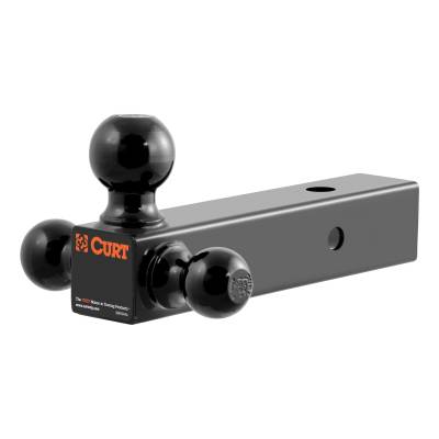 CURT - CURT 45651 Multi-Ball Mount 2.5" Hollow Shank 1-7/8" 2" & 2-5/16" Black Balls