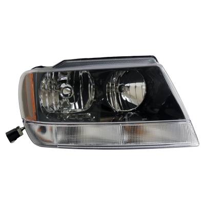 Crown Automotive Jeep Replacement - Crown Automotive 55155128AJ Headlight for 02-04 Jeep Grand Cherokee