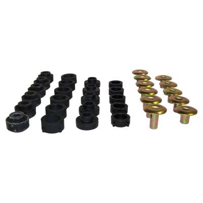 Crown Automotive Jeep Replacement - Crown Automotive 55176180K Body Mounting Kit for 97-06 Jeep Wrangler TJ