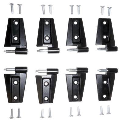 Crown Automotive Jeep Replacement - Crown Automotive 55395384K8 Door Hinge Kit for 07-18 Jeep Wrangler JK
