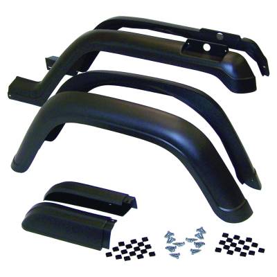 Crown Automotive Jeep Replacement - Crown Automotive 5AHK6 Fender Flare Kit for 87-95 Jeep Wrangler YJ