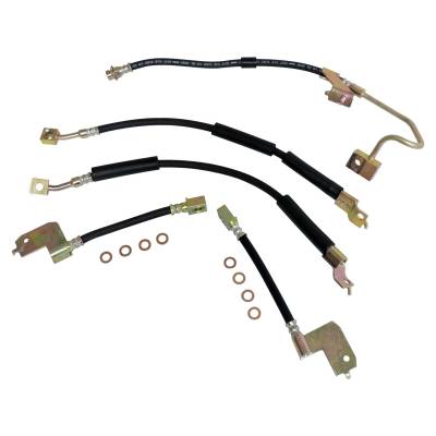 Crown Automotive Jeep Replacement - Crown BHK7 5PC Brake Hose Kit for 94-98 Jeep Grand Cherokee ZJ Rear Disc