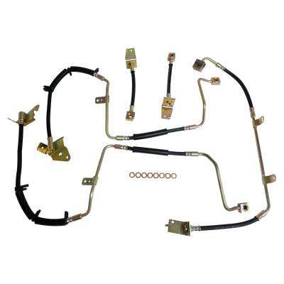Crown Automotive Jeep Replacement - Crown Automotive BHK8 Brake Hose Kit for 99-03 Jeep Grand Cherokee