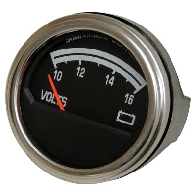 Crown Automotive Jeep Replacement - Crown Automotive J8126659 Voltmeter for CJ5/CJ7/Scrambler