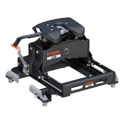 CURT - CURT 16698 A20 Sliding 5th Wheel Hitch 20K for Silverado/Sierra 6.5' Bed Puck