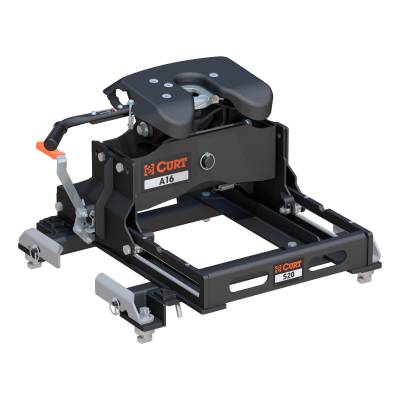 CURT - CURT 16054 A16 Sliding 5th Wheel Hitch 16K for Silverado/Sierra 6.5' Bed Puck