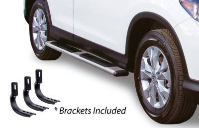 Big Country - Big Country 395101876 5" Widesider Side Steps Complete Kit w/Brackets