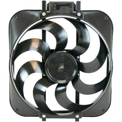 Flex-A-Lite - Flex-A-Lite 168 15" Black Magic S-Blade Reversible Electric Fan 3000 CFM