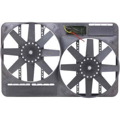 Flex-A-Lite - Flex-A-Lite 295 Dual 13.5" Electric Fan System w/Shroud & Speed Controller