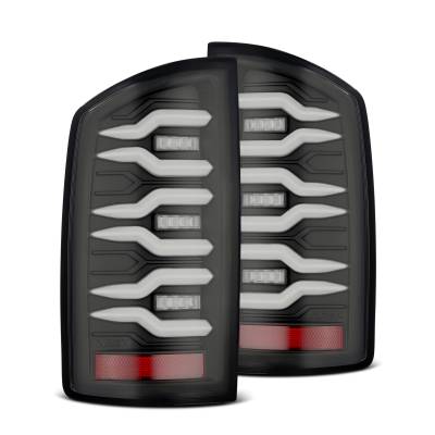 AlphaRex - AlphaRex 641010 Black LED Taillights for 02-06 Dodge Ram