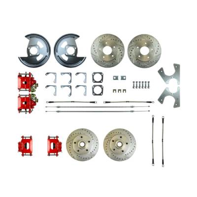 The Right Stuff Detailing - The Right Stuff Detailing A69RD01Z Front/Rear Brake Conversion Kit for GM