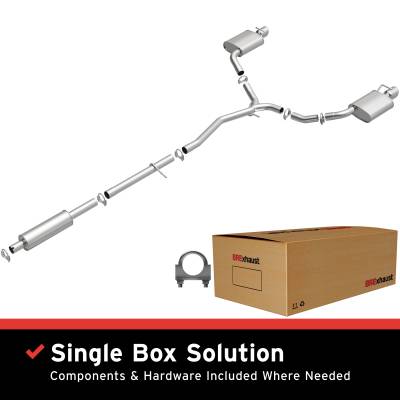 BRExhaust - BRExhaust 106-0459 Direct-Fit Exhaust System Replacement Kit