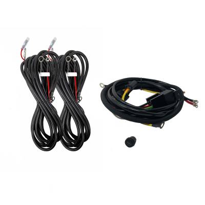 KC Hilites - KC HiLiTES 92402 KC Profile SideCast 4Lt Wiring Kt Pltfrm One 15+ Ford F150/F250