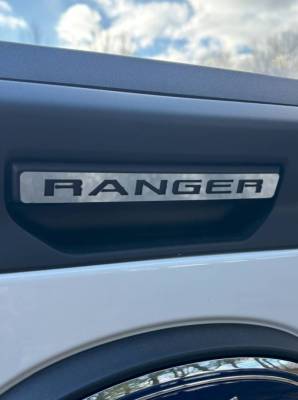 Quality Automotive Accessories - QAA DH64346 1Pc Stainless Tailgate Handle Trim for 2024-2025 Ford Ranger