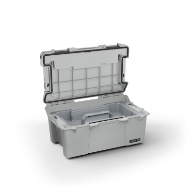 DECKED - DECKED A0010-SIXR-GRY Sixer 16 D-Co Case Cool Gray w/Black Latches