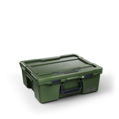 DECKED - DECKED A0020-HRAK-GRN Halfrack 32 D-Co Case Ranger Green w/Black Latches