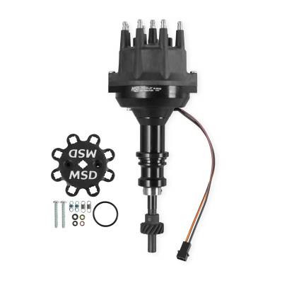 MSD - MSD Ignition 85793 Pro-Billet Distributor Black for Ford 289/302