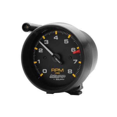 AutoMeter - AutoMeter 2309 Autogage Pedestal Tacho Blk w/Shift Light Gauge 0-8000RPM 3-3/4"