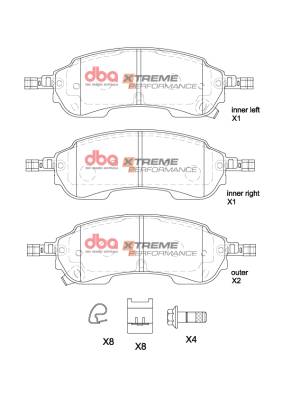 Disc Brakes Australia - Disc Brakes Australia DB2388XP DBA Xtreme Performance Rear Brake Pads