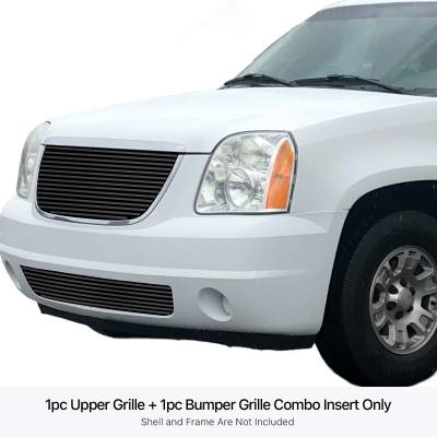 APS - APS Stainless Billet Grille Black 07-14 GMC Yukon GR07FGH51J