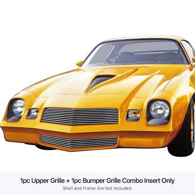 APS - APS Stainless Billet Grille Brushed 78-81 Chevrolet Camaro GR03HAJ34C